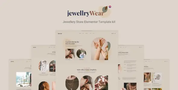 JewellryWear – eCommerce Elementor Template kit
