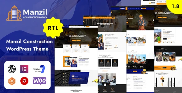 Manzil – Construction and Building WordPress Theme